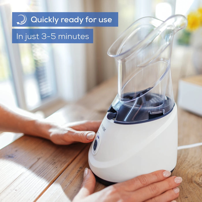 Beurer SI 31 Steam vaporizer, LED indicator; Quiet operation; Steam regulation; Ready to use in 3- 5 min; Saline solution and essential oils