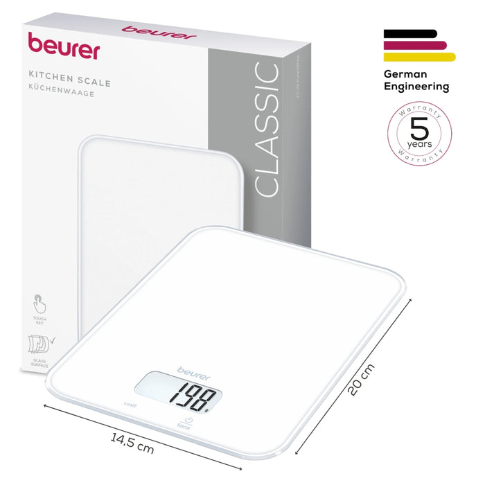 Beurer KS 19 Pure White kitchen scale; 5 kg / 1 g