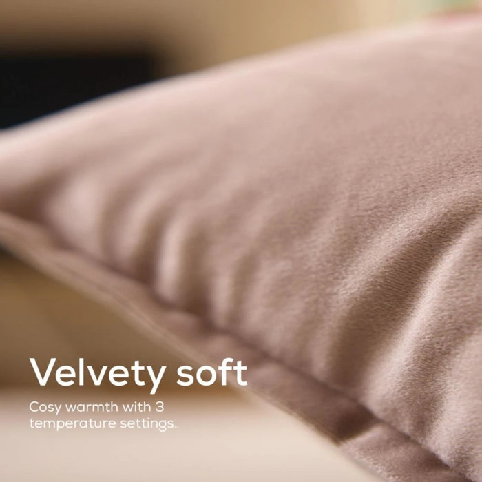 Beurer HK 77 Heaty smokey-taupe;lithium-ion battery; Soft velvet cushion cover machine-washable at 30°C; 3 temperature settings; Fast heating; BSS; 45(L)x45(W) cm