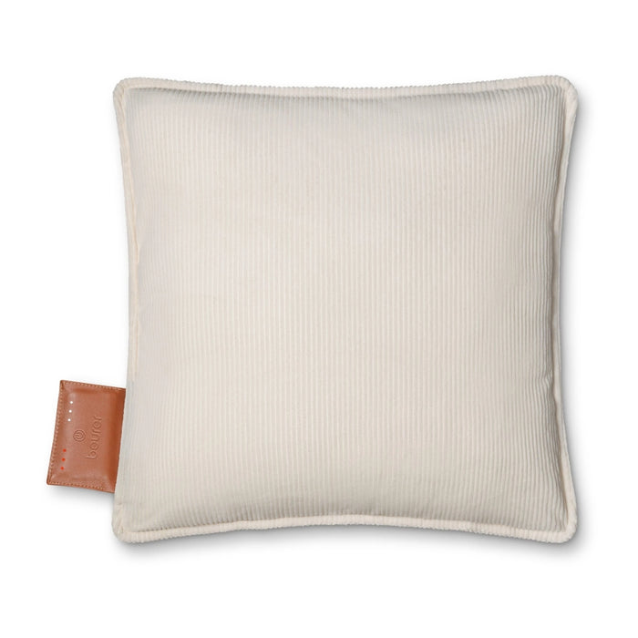 Beurer HK 77 Heaty cashmere-creme; lithium-ion battery; Soft velvet cushion cover machine-washable at 30°C; 3 temperature settings; Fast heating; BSS; 45(L)x45(W) cm