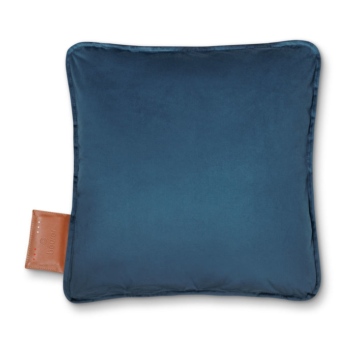 Beurer HK 77 Heaty obsidian-blue; lithium-ion battery; Soft velvet cushion cover machine-washable at 30°C; 3 temperature settings; Fast heating; BSS; 45(L)x45(W) cm