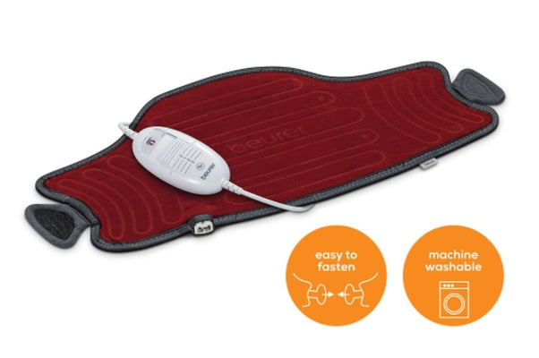Beurer HK 55 Easyfix Multifunctional Heat Pad; 3 temperature settings; auto switch-off after 90 min; washable on 30°; removable switch;59(L)x30(W) cm