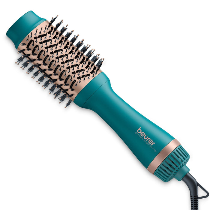 Beurer HC 45 Ocean 2-in-1 volumising hair dryer brush,  ionic function, caremic coating, 1000W, 2 heat and blower settings incl. cold air function