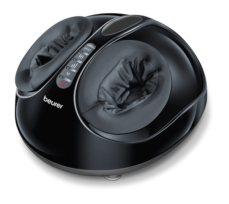 Beurer FM 90 Shiatsu foot massager;Shiatsu and air pressure massage; Heat function; 3 massage programmes; 3 intensity levels of air compression massage; shoe size 46; washable and removable cover