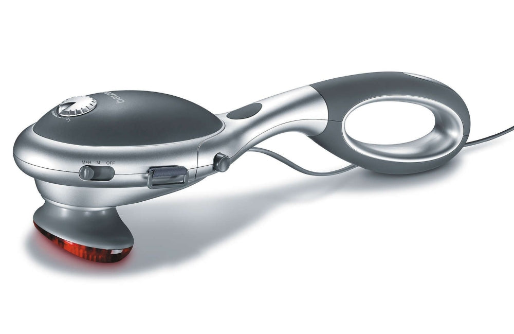 Beurer MG 70 infrared massager; Tapping massage; 2 function levels; 2 interchangeable massage attachments; removable handle