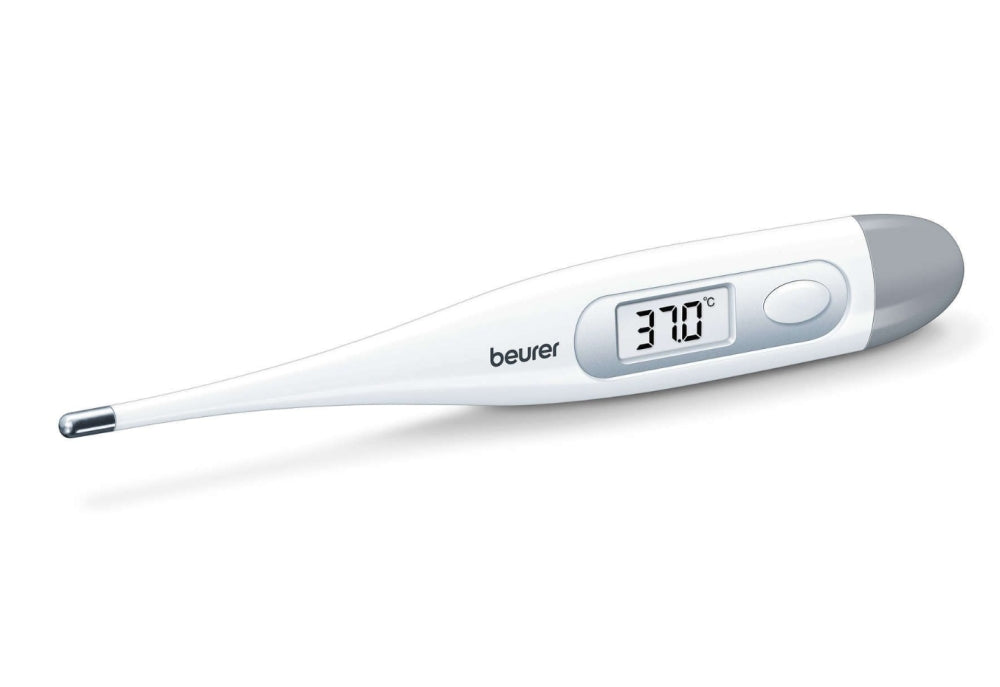 Beurer FT 09/1 clinical thermometer, Contact-measurement technology, Display in °C, Protective cap; Waterproof, white