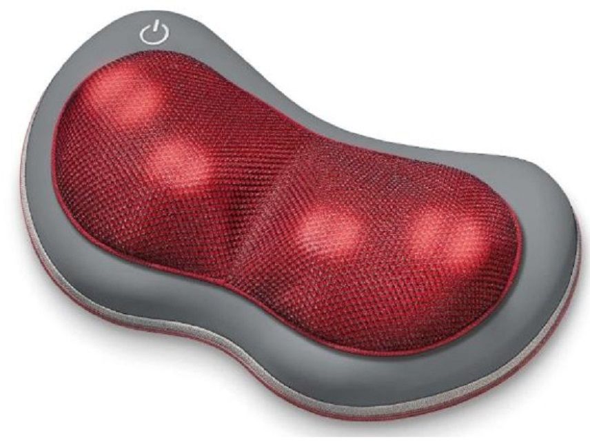 Beurer MG 149 Shiatsu Massage Cushion; for shoulders, neck, back and legs, removable cover machine washable 30 °, 4 massage heads rotating in pairs, light and heat