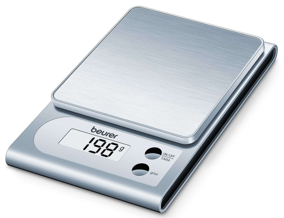 Beurer KS 22 kitchen scale; Stainless steel weighing surface; 3 kg / 1 g