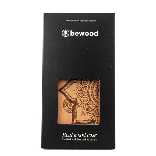 Bewood Mandala Apple Tree Wooden Case for iPhone 14 Plus - Light Brown - Cell phone cases and covers<<<HurtelXML