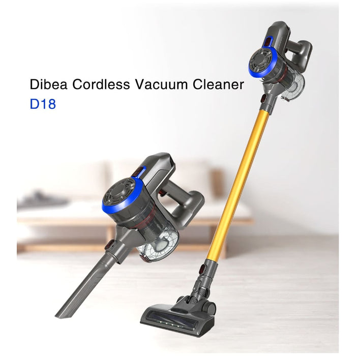 Wireless 2in1 super strong vacuum cleaner with charging station and own container Dibea D18