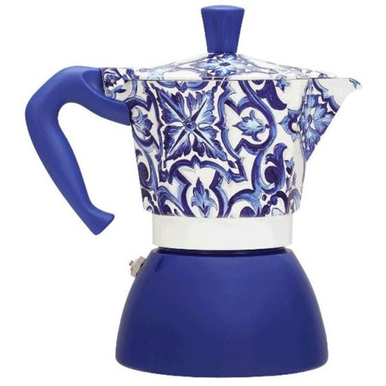 Coffee maker Bialetti Dolce&Gabbana Moka Induction Mediterranean Blue for 6 cups