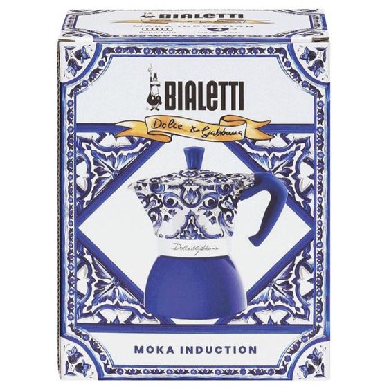 Coffee maker Bialetti Dolce&Gabbana Moka Induction Mediterranean Blue for 6 cups