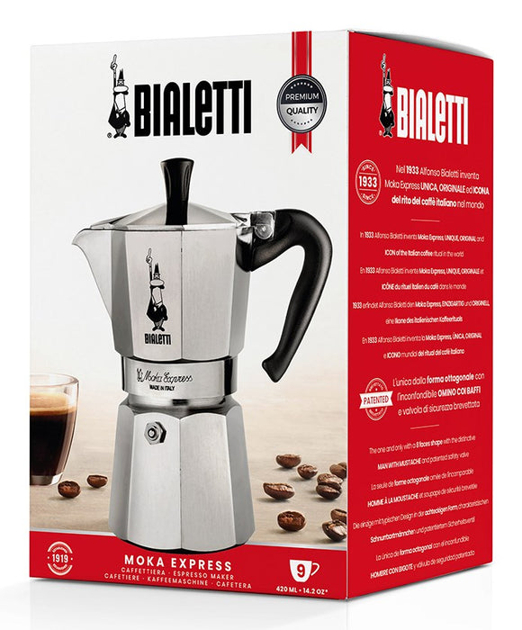 Bialetti Moka Express Moka pot 0.55 L Black, Silver