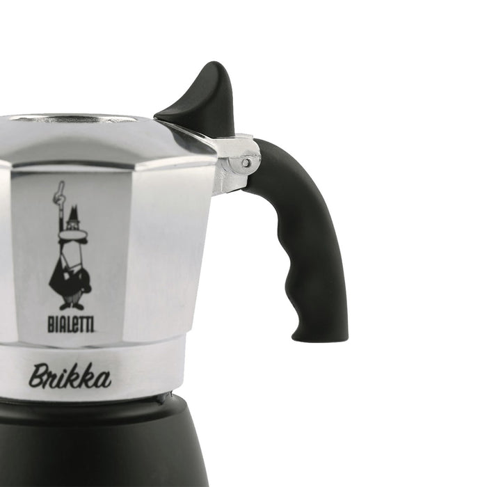 Bialetti Brikka Moka pot 0.17 L Black, Stainless steel