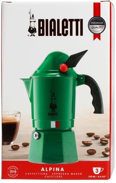 Bialetti Moka Break Alpina Moka pot Green