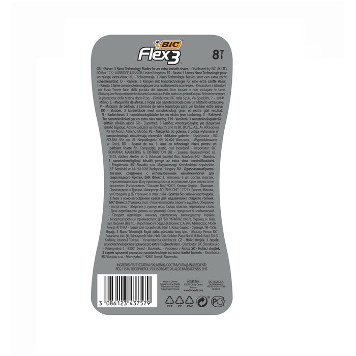 SHAVER FLEX3 BL 6+2 BIC