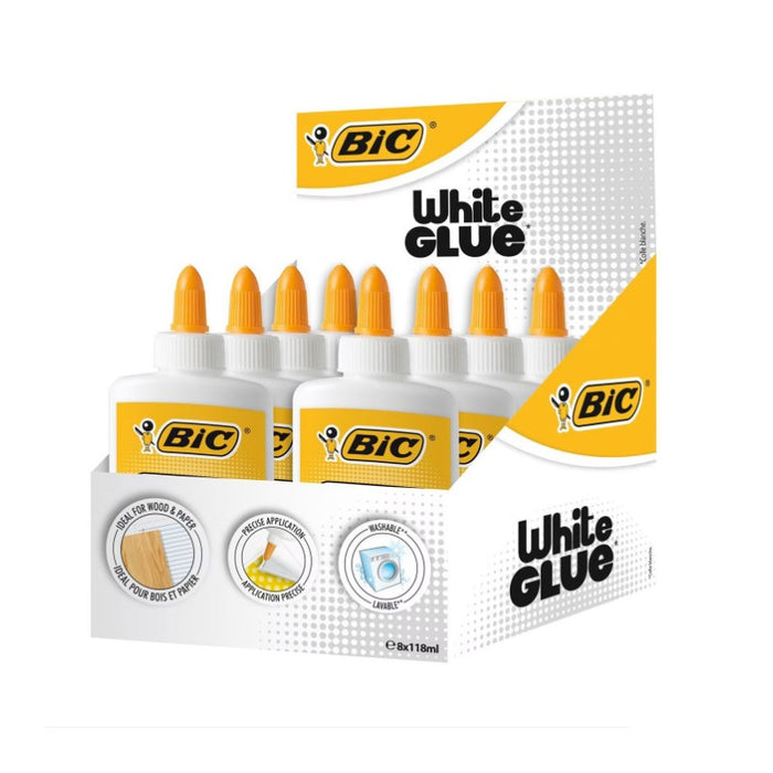 KIT WHITE GLUE 118 ml BL1 BIC