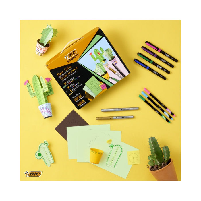 MIXED CACTUS COLORING KIT BIC