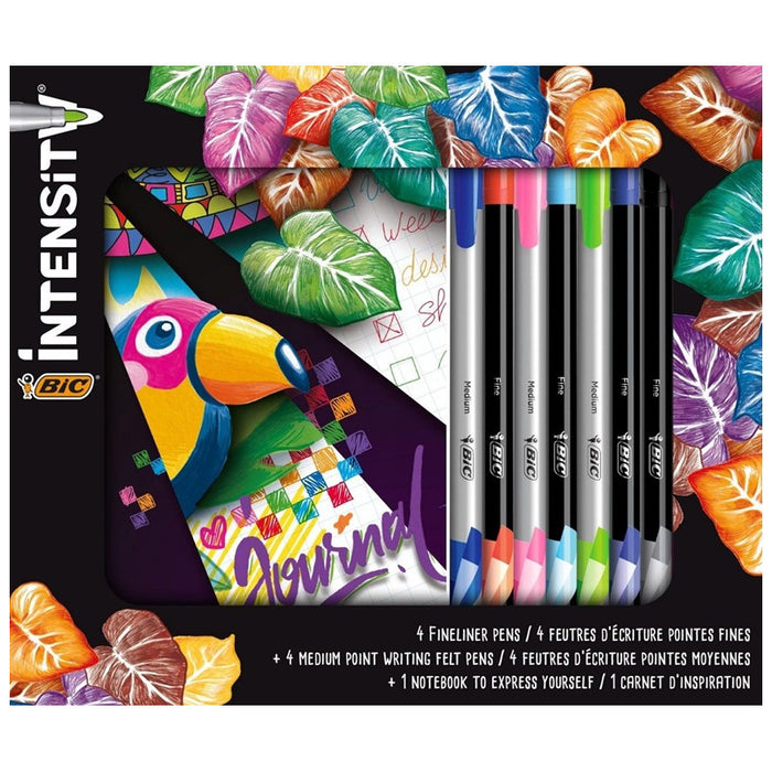 NOTEBOOK + MIXED COLORING SET INTENSITY BIC