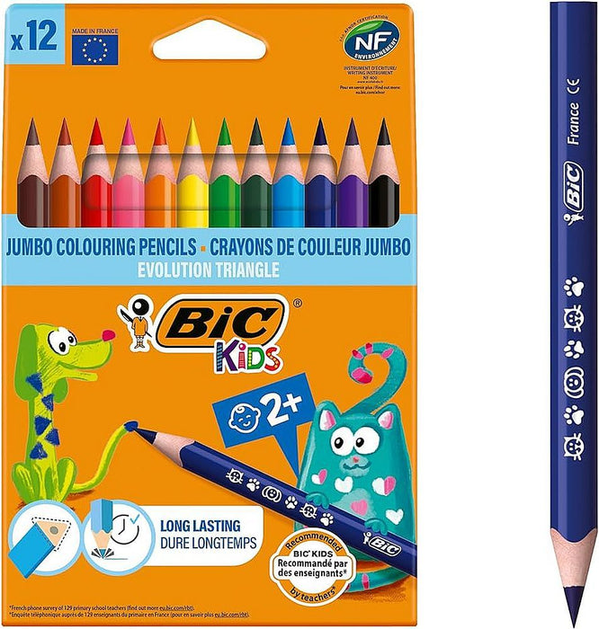 COLORED PENCILS 2+ JUMBO 12 BIS