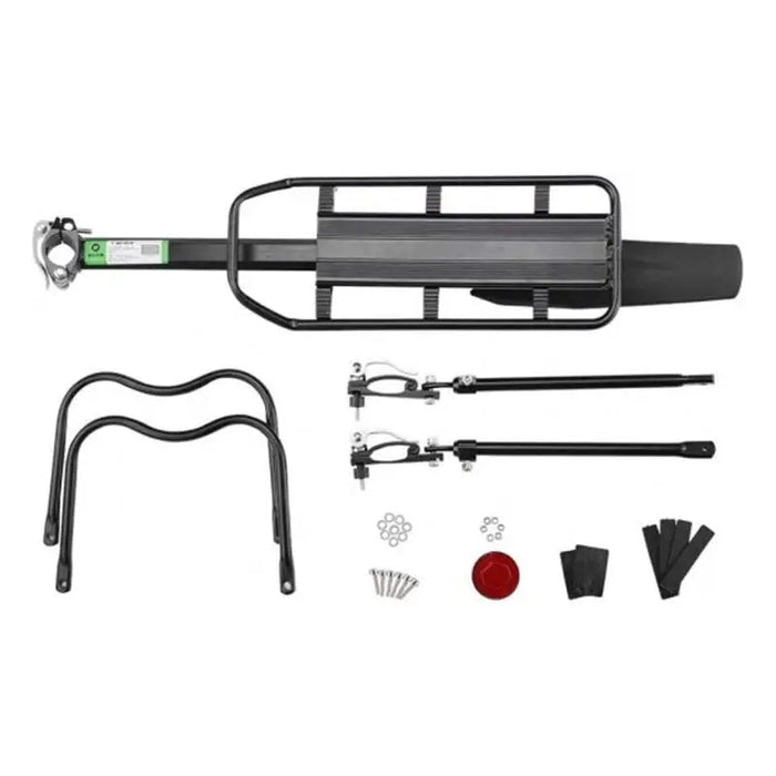 Bicycle Rear Rack with fender and reflector Rockbros HJ1008-1 (black) - Parts and tools<<<Bicycle