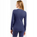 Bielizna termoaktywna z długim rękawem Odlo BL TOP crew neck l/s ACTIVE WARM roz. M Niebieska - Thermoactive