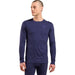 Bielizna termoaktywna z długim rękawem Odlo BL TOP crew neck l/s MERINO 200 roz. M Niebieska - Thermoactive