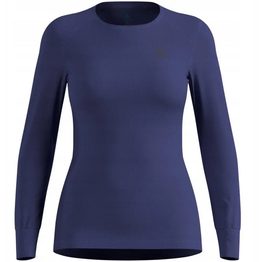 Bielizna termoaktywna z długim rękawem Odlo BL TOP crew neck l/s ACTIVE WARM roz. S Niebieska - Thermoactive