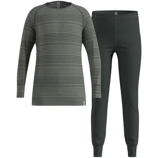 Bielizna termoaktywna - zestaw Odlo Set ACTIVE WARM Special Set roz. M Szara - Thermoactive underwearODM-BTE<<<Military