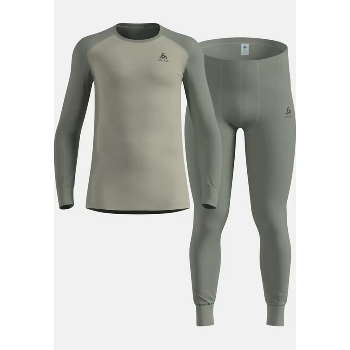 Bielizna termoaktywna - zestaw Odlo Set ACTIVE WARM Special Set roz. M Ciemnoszara - Thermoactive