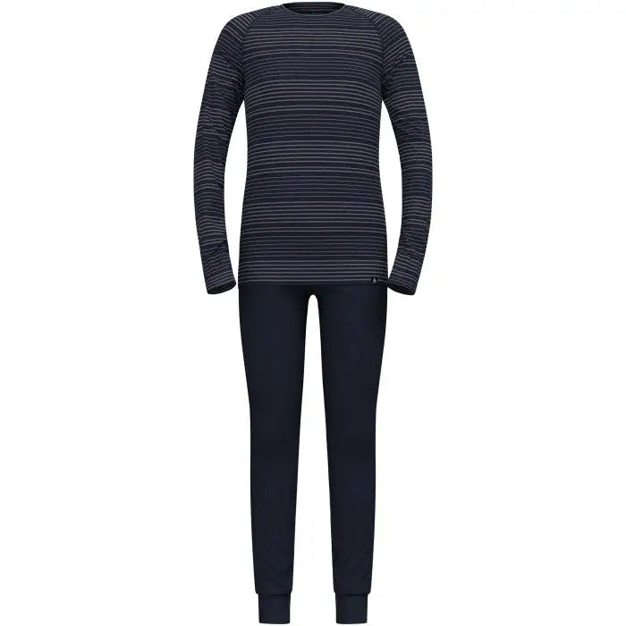 Bielizna termoaktywna - zestaw Odlo Set ACTIVE WARM Special Set roz. M Granatowa - Thermoactive