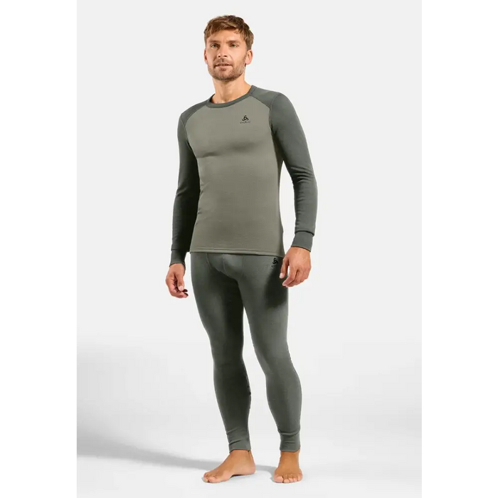 Bielizna termoaktywna - zestaw Odlo Set ACTIVE WARM Special Set roz. M Ciemnoszara - Thermoactive