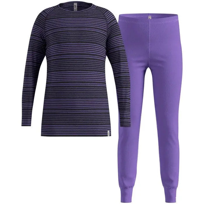 Bielizna termoaktywna - zestaw Odlo Set long ACTIVE WARM SET roz. 140cm Czarna - Thermoactive