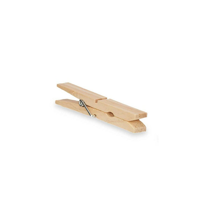 Clothes Pegs Wood 13 x 24 x 3 cm 1,2 x 9,8 x 9,8 cm 13 x 25 x 3 cm Set 24 Pieces (24 Units)