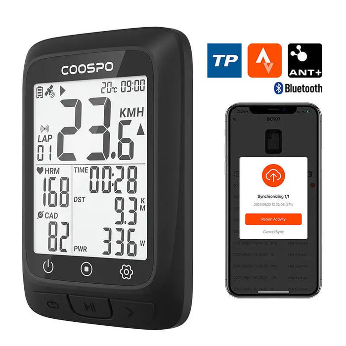 Bike Computer Coospo BC107 compatibile with z: Strava Trainingpeaks etc. - Bicycle computers<<<Bicycle