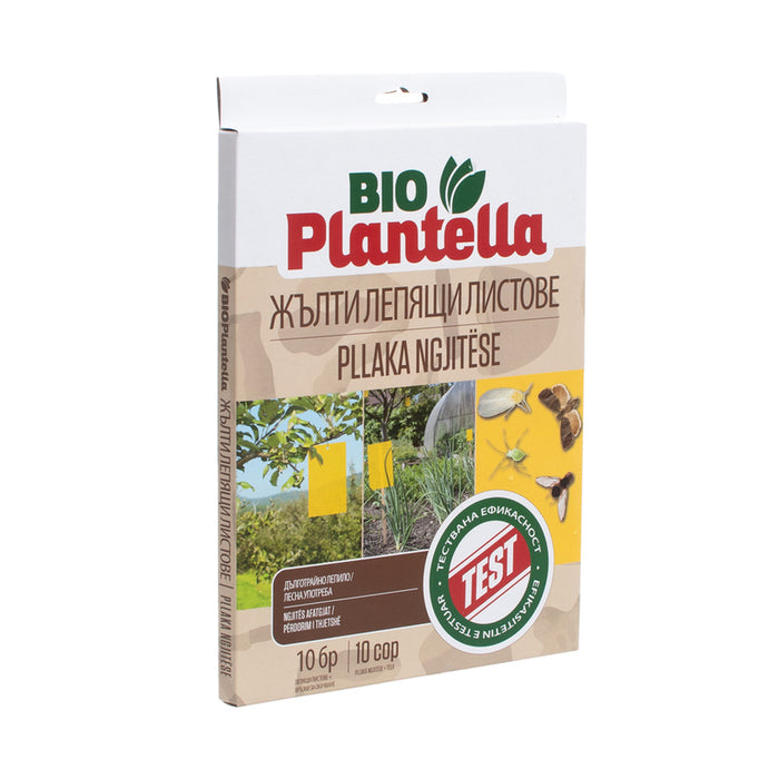 ADHESIVE YELLOW TAPES AGAINST PESTS 10PCS BIO PLANTELLA