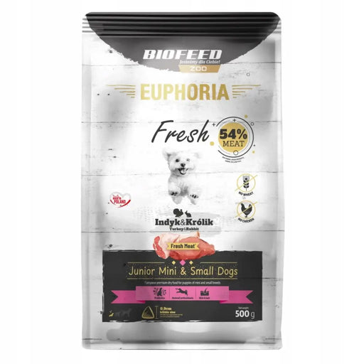 BIOFEED Euphoria Fresh Junior Turkey with rabbit XS/S - dry dog food - 500g - Dry foodDLP-KAS<<<For