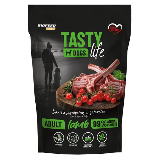 BIOFEED Tasty dog life jagnięcina 90% saszetka 500g - Wet foodDLP-KAM<<<For the dogDLP<<<ActionPL