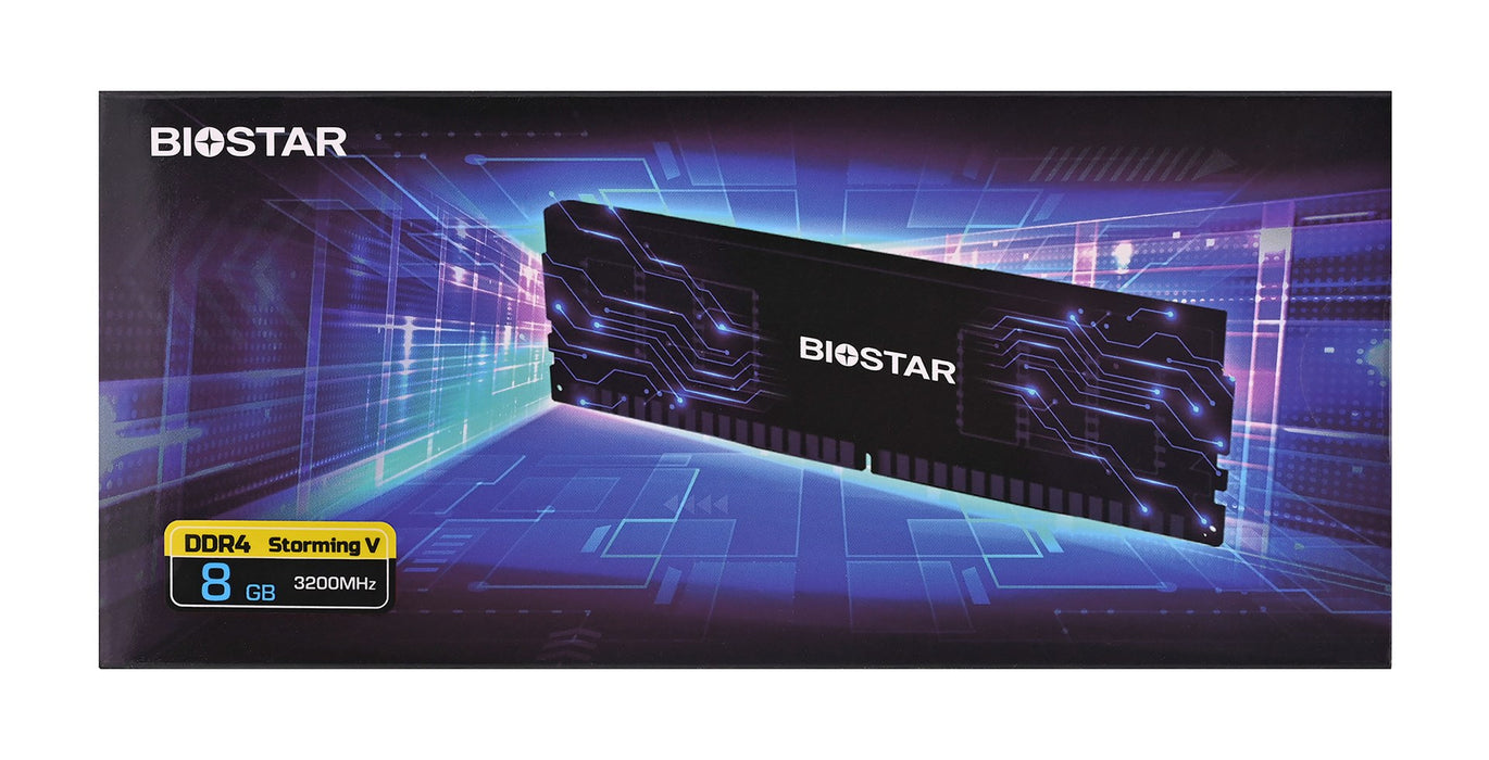Biostar DDR4 Storming V memory module 8 GB 1 x 8 GB 3200 MHz (DX32NU4H08)