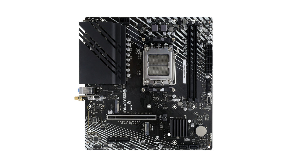 Biostar B850MT2-E DJ motherboard AMD B850 Socket AM5 micro ATX