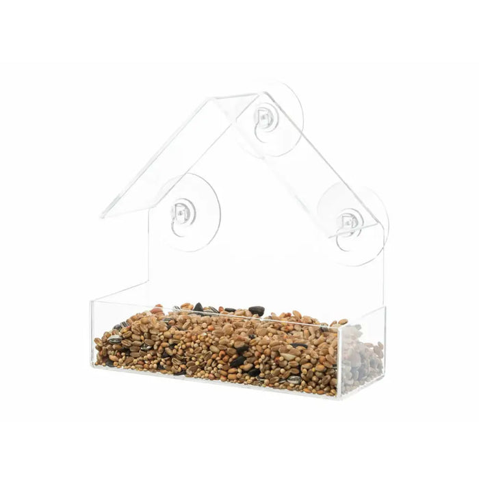 Bird feeder Trixie Transparent 225 ml 15 × 15 × 6 CM - Домашни Животни<<<Дом Градина<<<BigBuy&&&Купички за храна и
