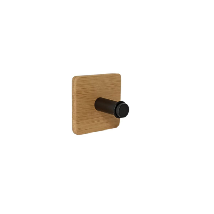 SINGLE BATHROOM HANGER PLAIN BLACK