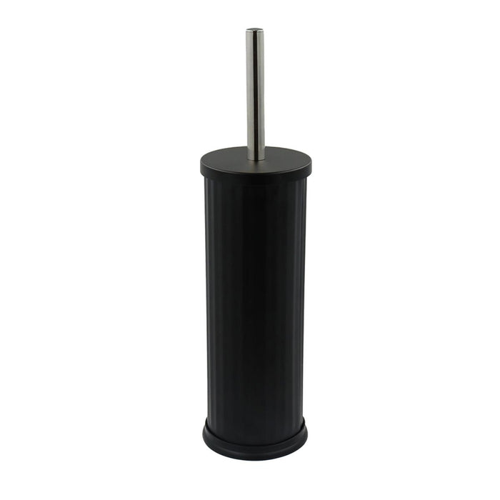 WC SET WITH GROOVED SEAT BLACK