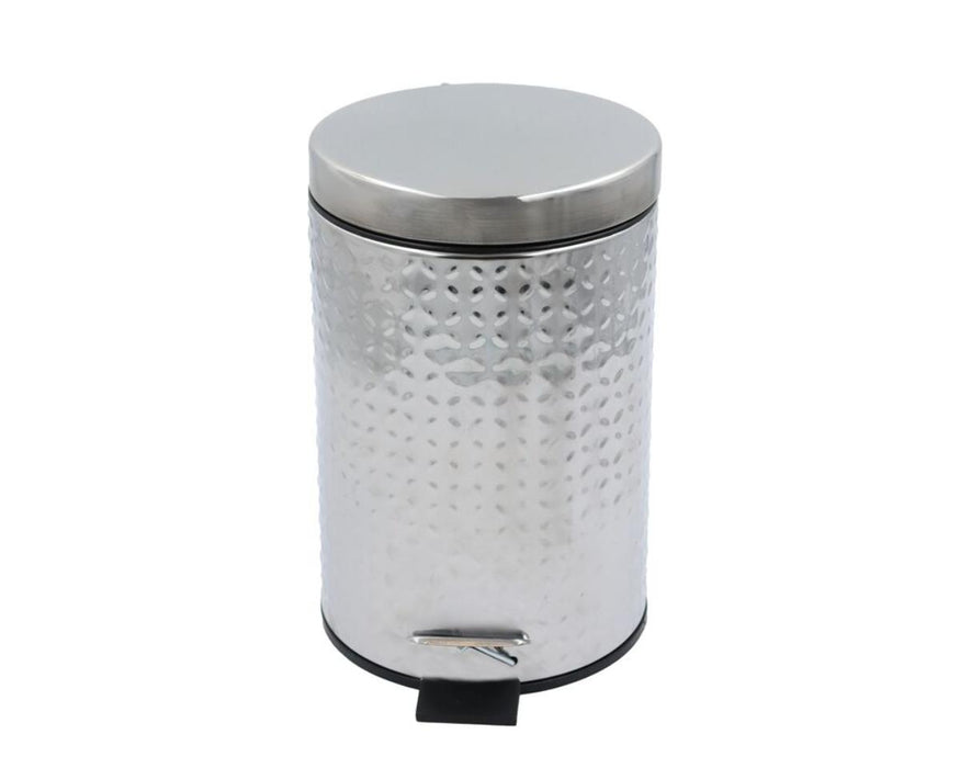 BASKET WITH PEDAL 3L DIAMOND CHROME