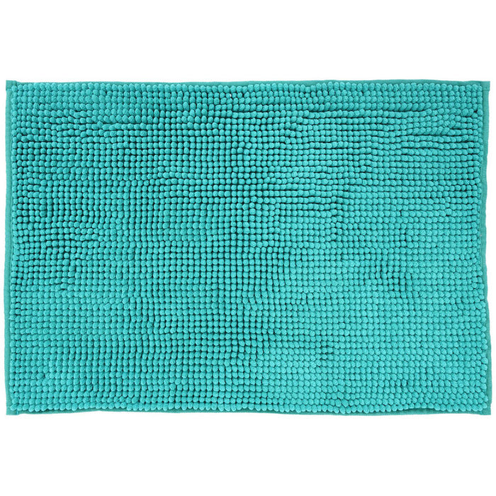 AQUA TURQUOISE BISK BATHROOM RUG
