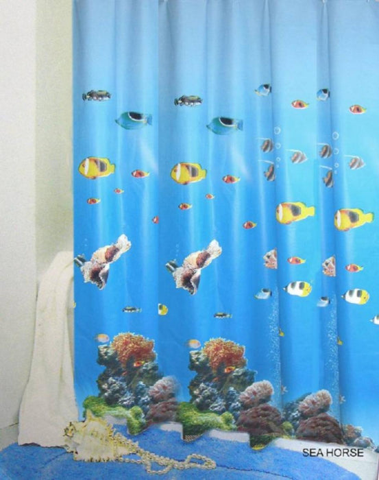 BATHROOM CURTAIN PEVA SEA FLOOR