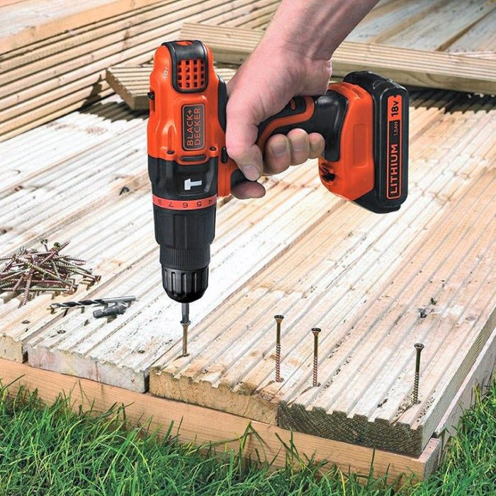 BLACK&DECKER BDCH188N-XJ CORDLESS IMPACT DRILL 18 V, 38.00 nm, WITHOUT BATTERY AND CHARGER