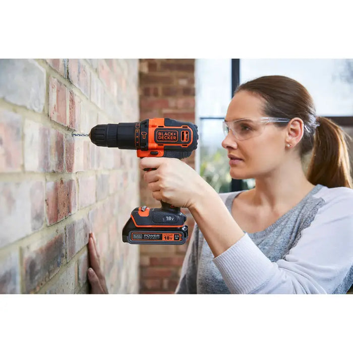 BLACK&DECKER BDCHD18S32-QW CORDLESS IMPACT DRILL 18 V 40.00 nm NUMBER OF BATTERIES 1 1.50 Ah - Акумулаторни бормашини и