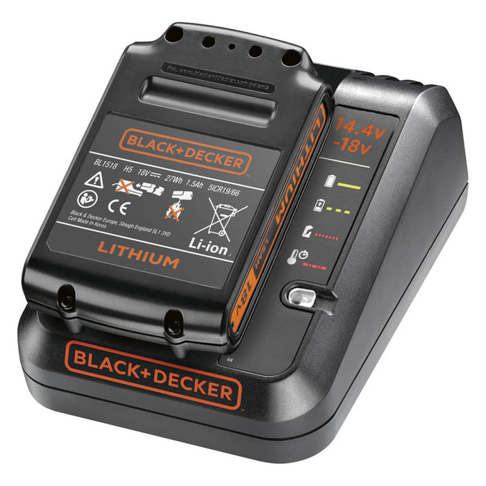 BATTERY AND CHARGER 18 V 1.5 AH BLACK&DECKER POWER CONNECT BDC1A15-QW