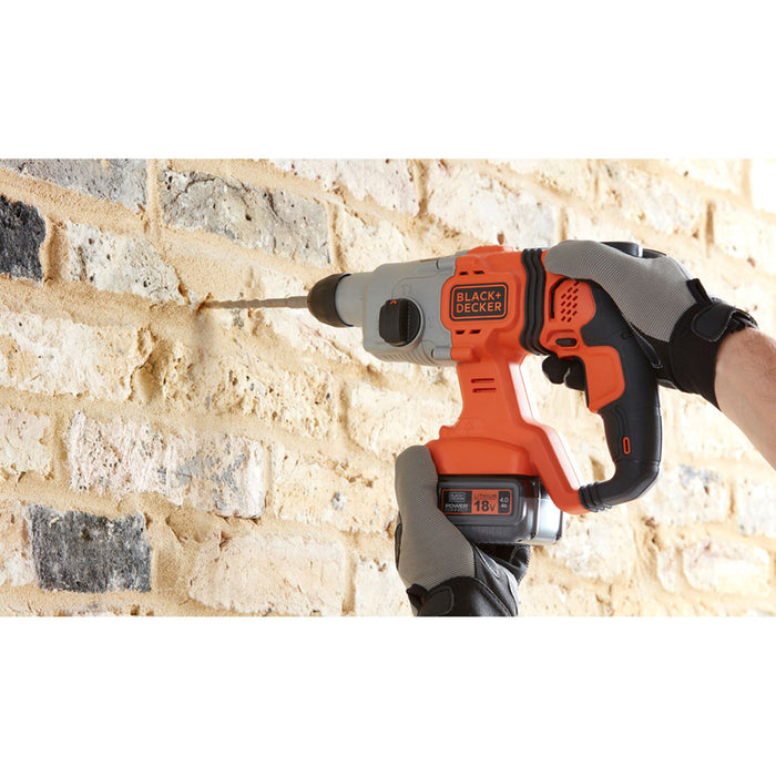 BATTERY BRUSHLESS PUNCH BLACK&DECKER BCD900M1K-QW 18 V, 1.20 J, SDS PLUS, NUMBER OF BATTERIES 1, 4.00 Ah, CASE